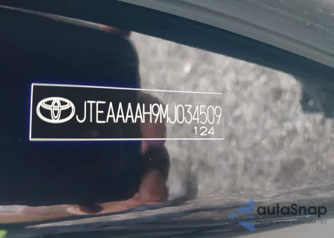 2021 Toyota Venza Le из США, поврежденный, VIN JTEAAAAH9MJ034509